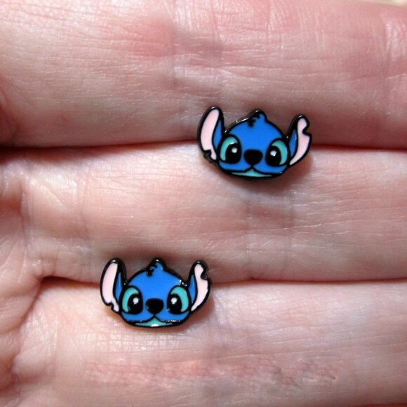 Stitch Earrings Lilo & Stitch~Hypoallergenic - Picture 1 of 2